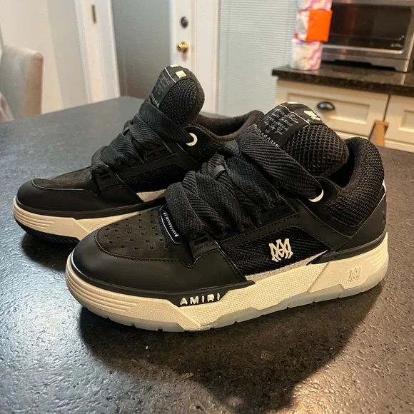 AMIRI Black Mesh Women's Sneakers - Picture 1 of 7